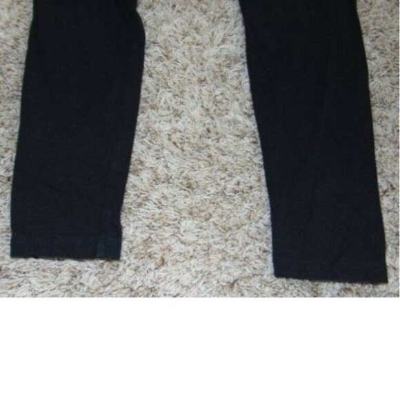 Womens Victorias Secret PINK Yoga Medium Crop Pants Black Elastic Waist - Picture 4 of 5